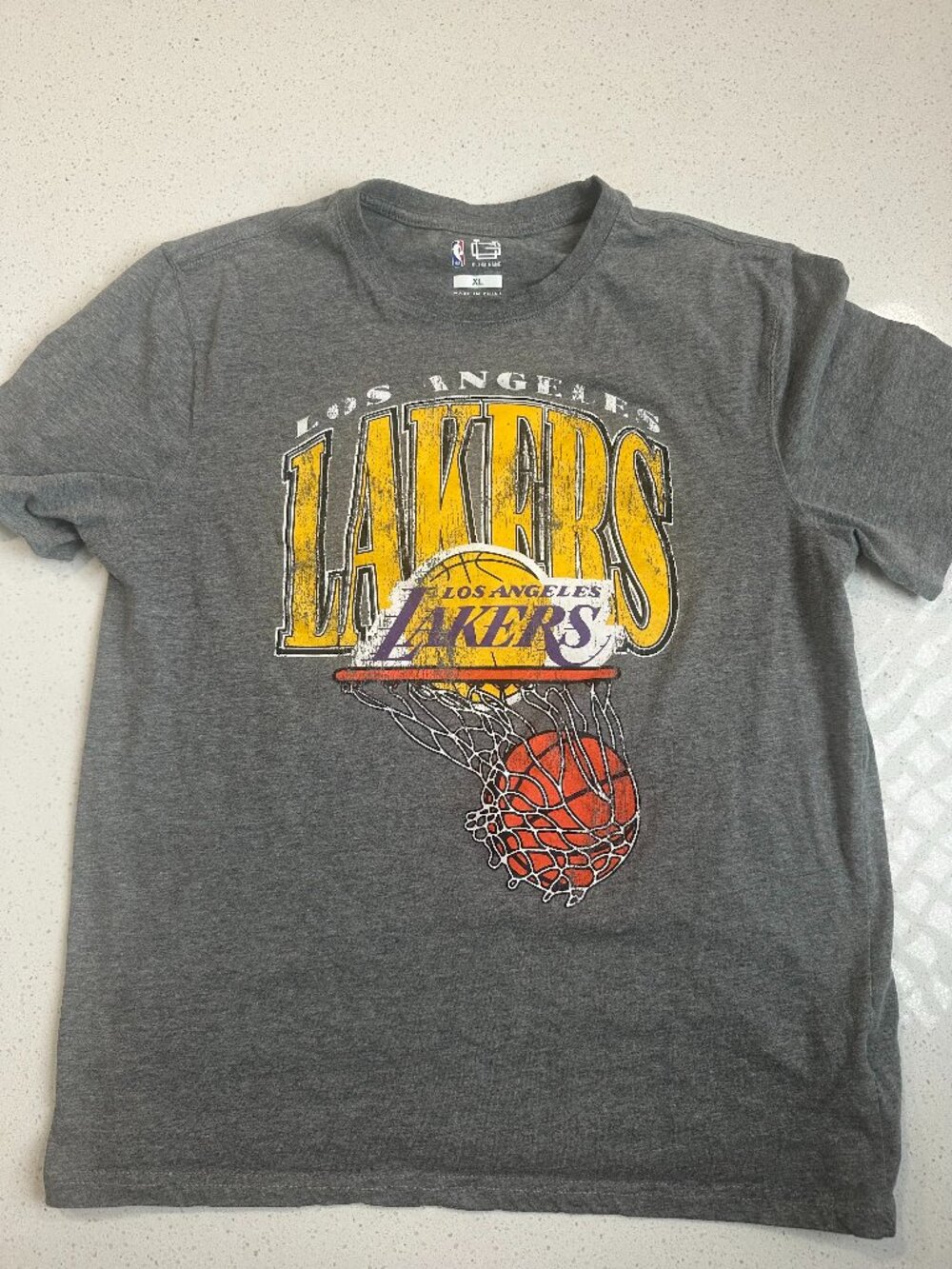 Vintage Lakers Men's Graphic T-Shirt XL